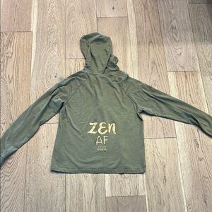 Green Zen Hoodie so cute!!!